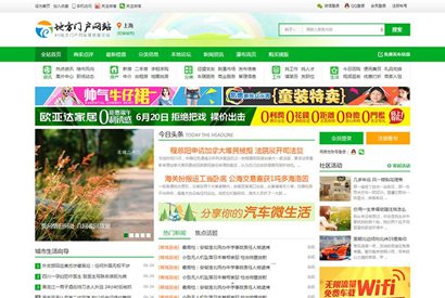 Discuz地方城市门户模板 NVBING5绿色版 N5城市门户系列-V6 _GBK