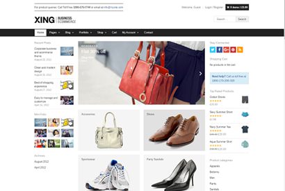 WordPress主题：响应式外贸电子商务 Xing主题