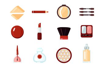 各种各样的化妆品图标矢量素材(EPS)