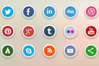 15个免费社交媒体图标（PSD素材和PNG图标）