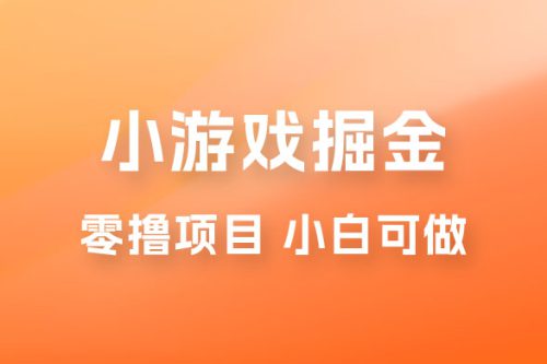 如何通过小游戏掘金月入过万，附引流，养机教程